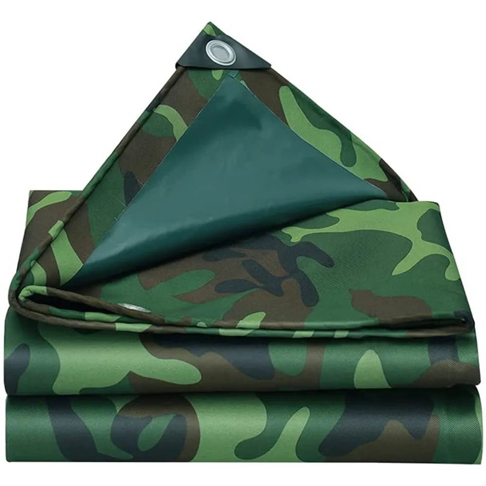 

99.9% Waterproof Camouflage Shade Sail Oxford Canopy Awnings for Patio Porch Screen Thick Shade Tent Canopy Cold-Resistant Cloth