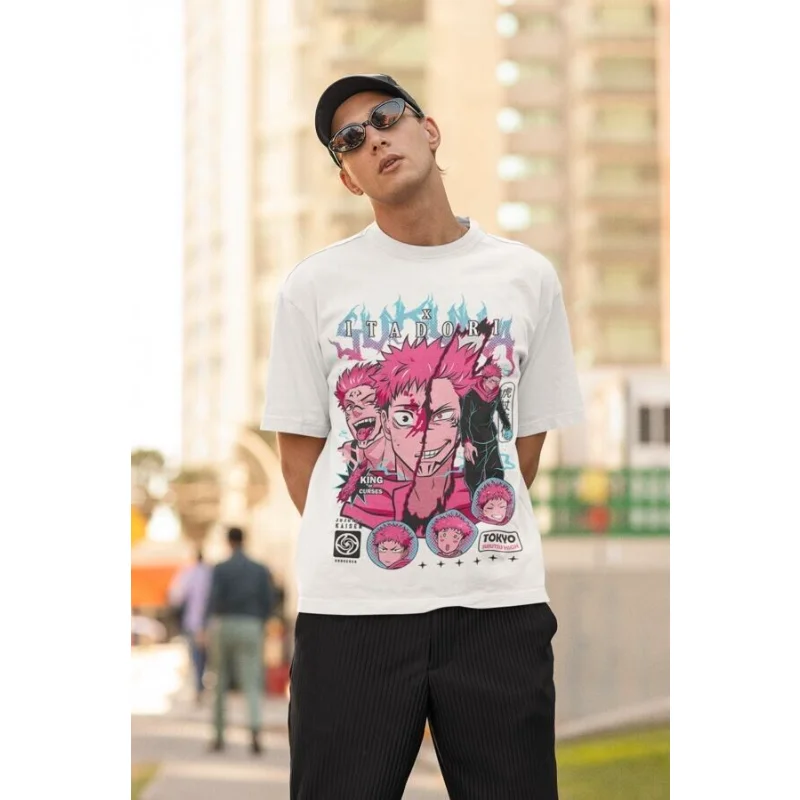 Футболка Yuji Itadori Aoi Jujutsu Kaisen Gojo Horror аниме подарочная рубашка все размеры