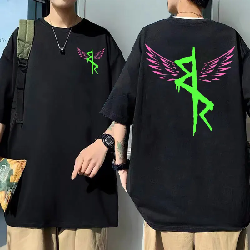 

Cyberpunk Edgerunners Angel Wings Graphic Tshirt Regular Men Women Punk Fashion Tee Man Casual Oversized Street T-shirt Homme
