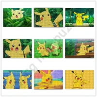 diy puzzle photo anime pikachu puzzle 300 500 1000 pieces adult toy decoration collection cartoon pokemon kids gift home decor