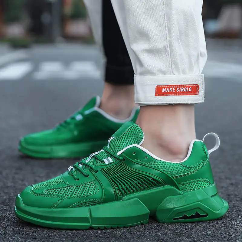 

Спортивная обувь для мужчин домашние спортивные мужские кроссовки, самые популярные Стильные светло-зеленые кроссовки, спортивная обувь д...