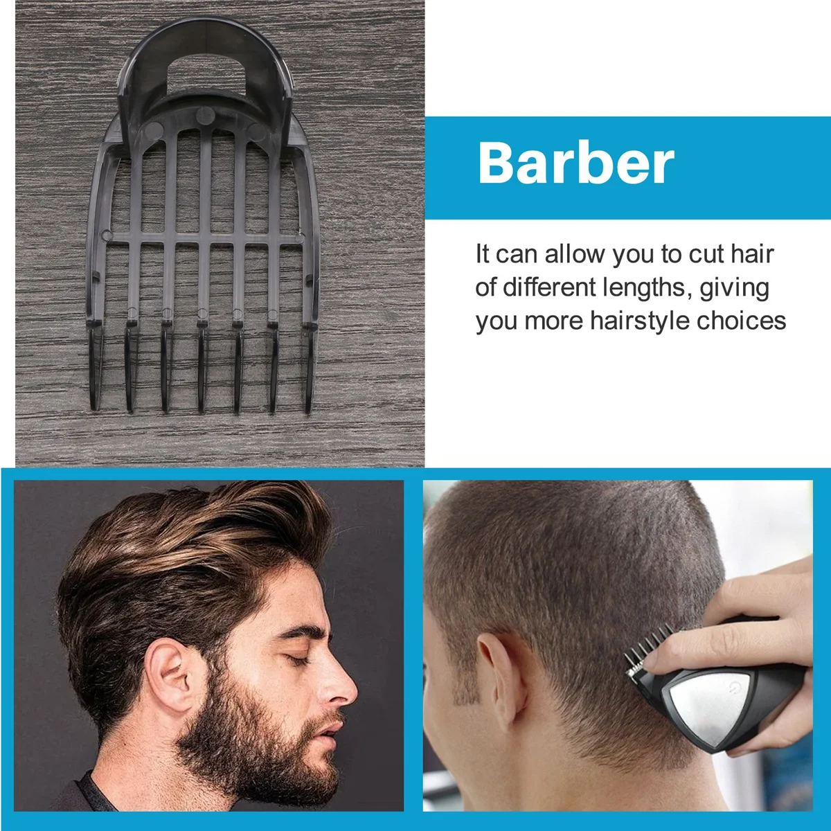 3-15mm Hair Clipper Comb for Philips QC5510 QC5530 QC5550 QC5560 QC5570 QC5580 Trimmer Replacement
