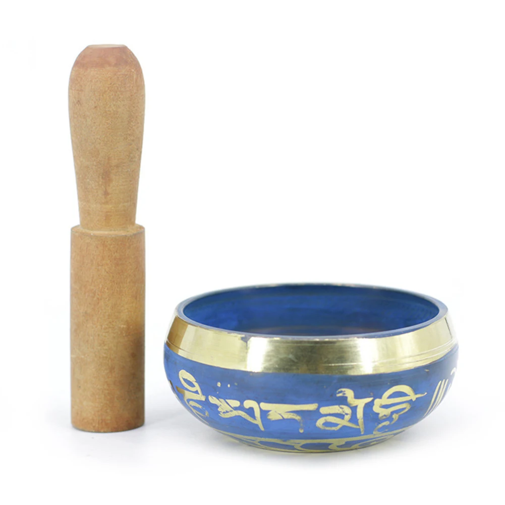 

8.5cm Buddha Sound Bowl Chanting Bowl Brass Chime With Mats For Yoga Meditation Bowl Brass Chime Handicraft Music Therapy
