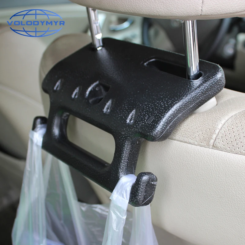 

Volodymyr Car Hook Safety Handrail Car-Styling Fastener Clip Back Seat Headrest Hanger Holder Auto Interior Accessories Gadget
