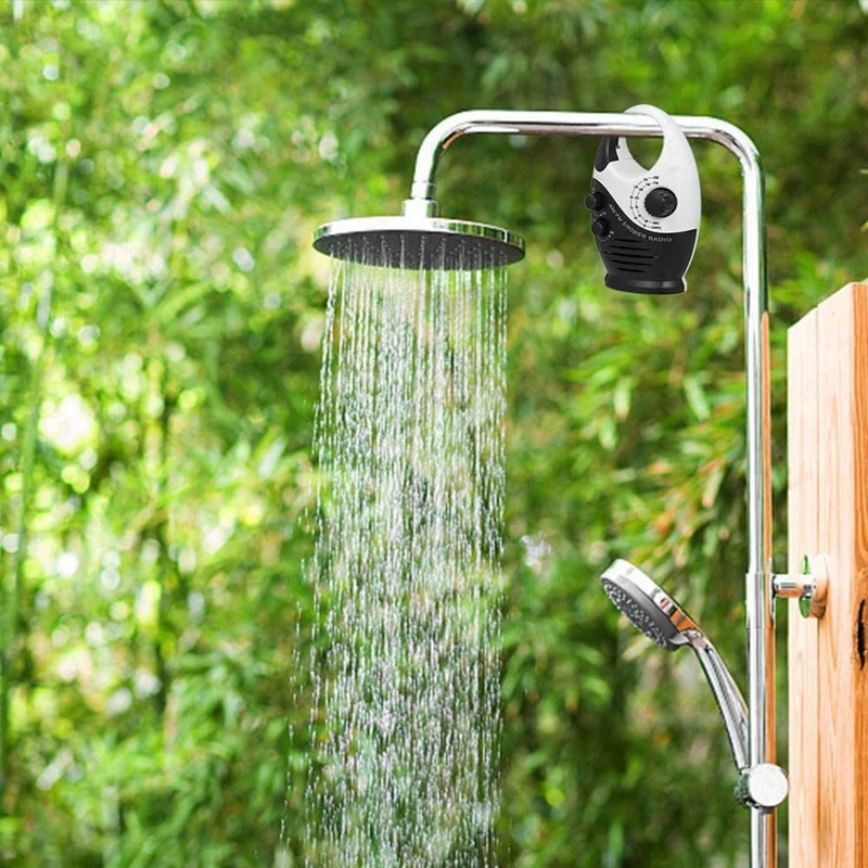 AM/FM мини-радио для душа ванной водонепроницаемое радио подвесное музыкальное