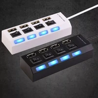 4 ports usb hub 2 0 high speed 480mbps hub usb on off switch usb splitter adapter for pc laptop computer notebook
