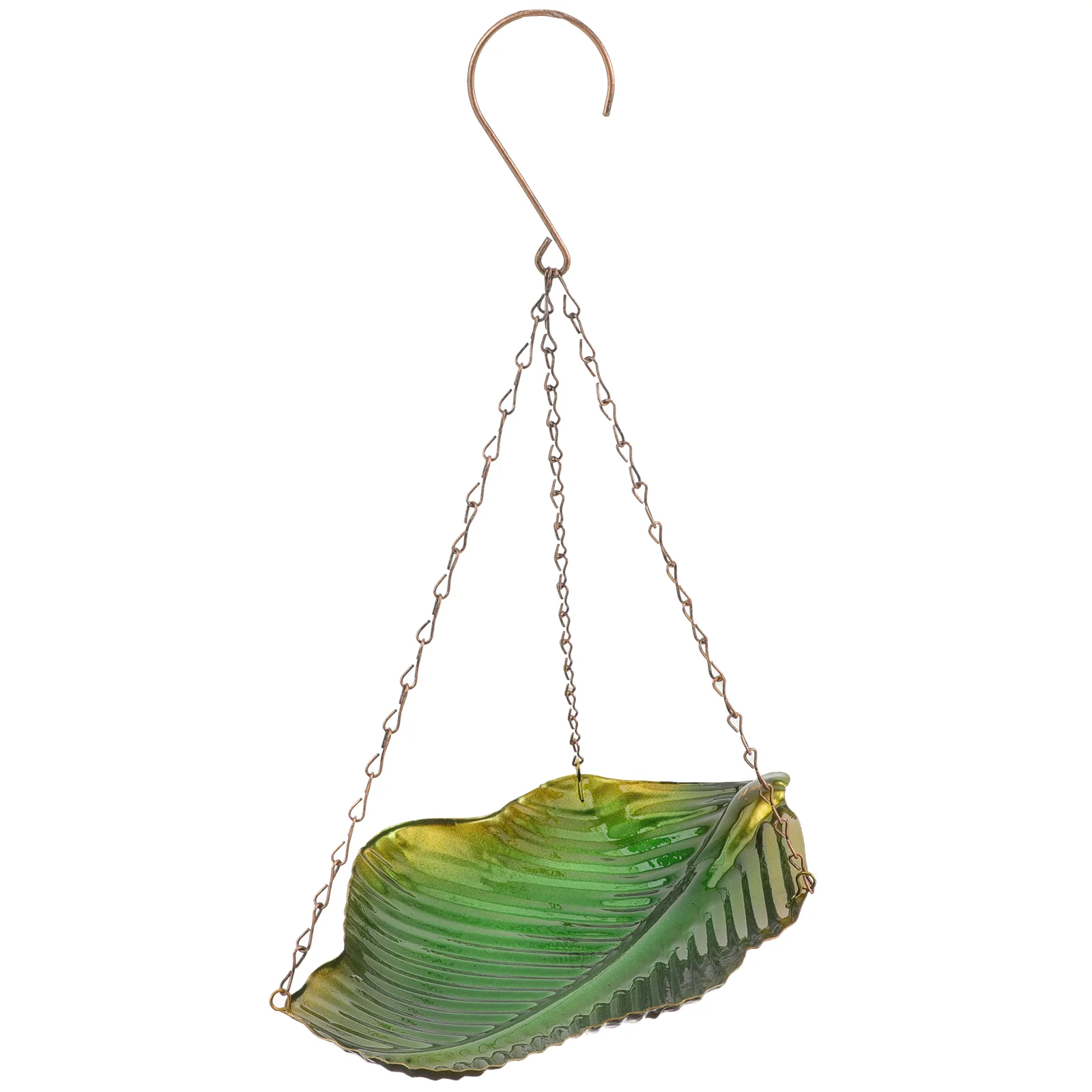 

Decor Hanging Bird Feeder Birds Outdoor Garden Balcony Feeding Container Iron Food Dispenser Leaf Shape Shaped