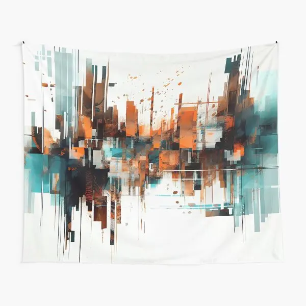 Абстрактный городской пейзаж гобелен полотенце подвесное цветное одеяло