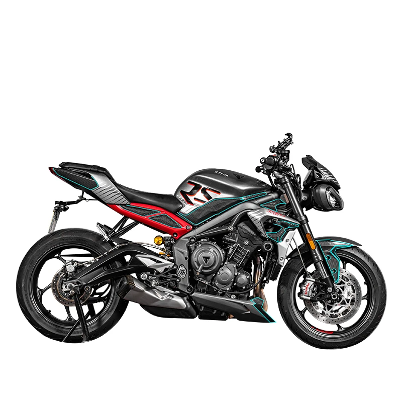 

Для TRIUMPH Street Triple 765RS мотоциклетные наклейки на обтекатель из углеродного волокна, комплекты аксессуаров для велосипеда, украшения, защитные наклейки