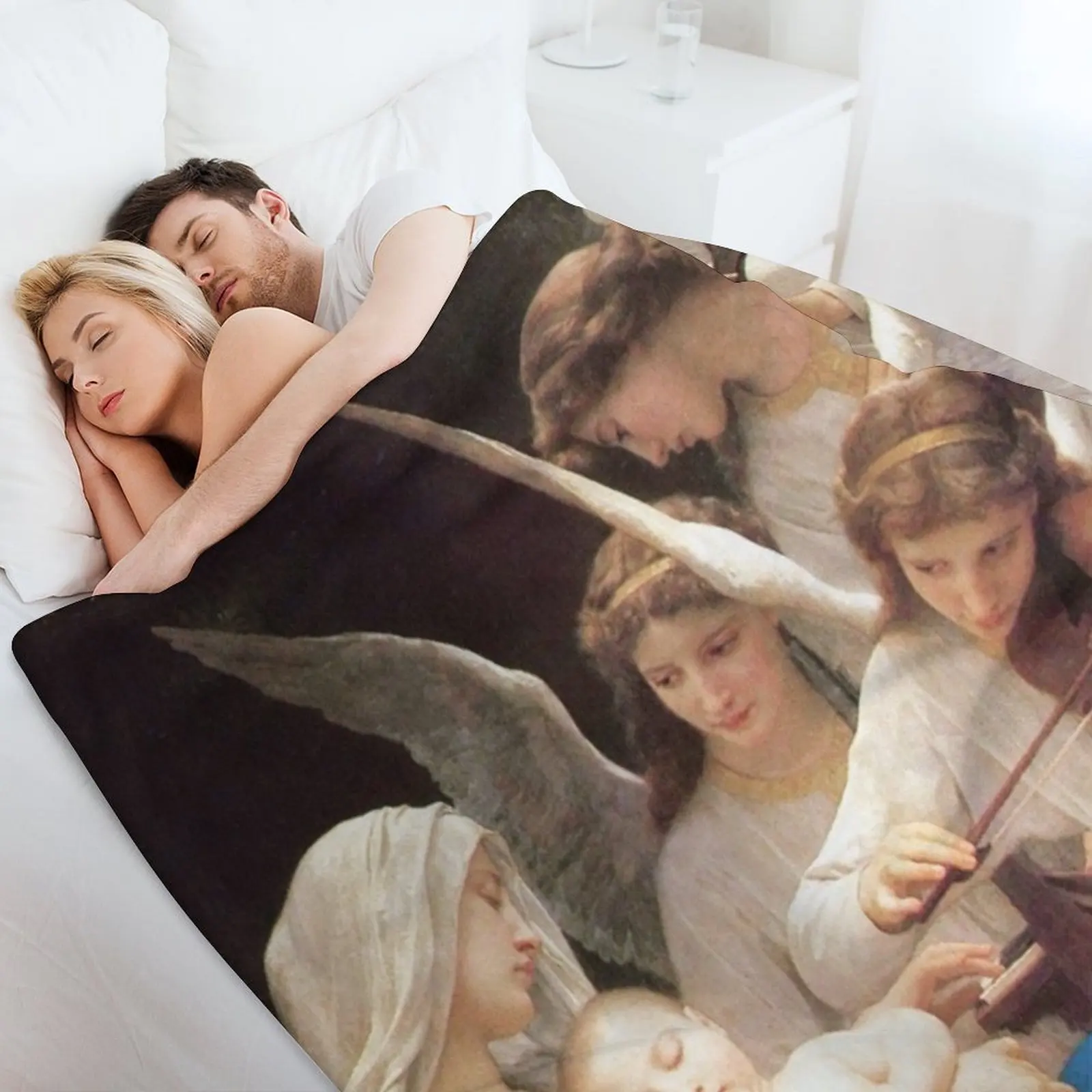 Песня ангелов 1881 французское одеяло Уильям-Адофе Бугвай христианское искусство