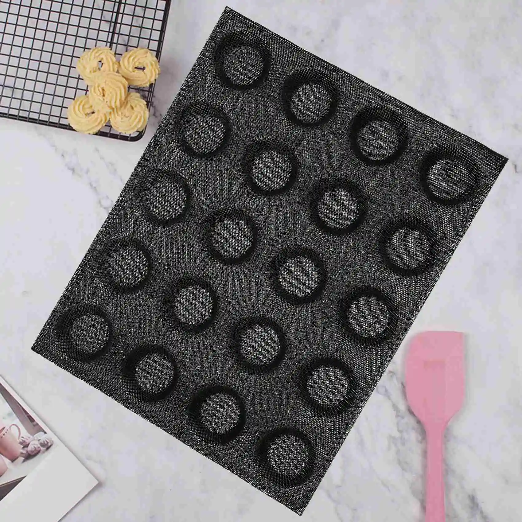 Силиконовая форма с 20 отверстиями для торта мини-модель пиццы круглая хлеба