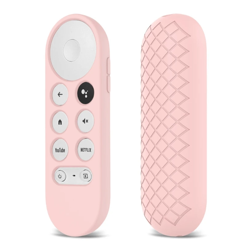 

H37F Silicone Case for Chromecast TV 2020 Voice Remote Control, Shockproof Anti Slip Protective Cover Sleeve Skin