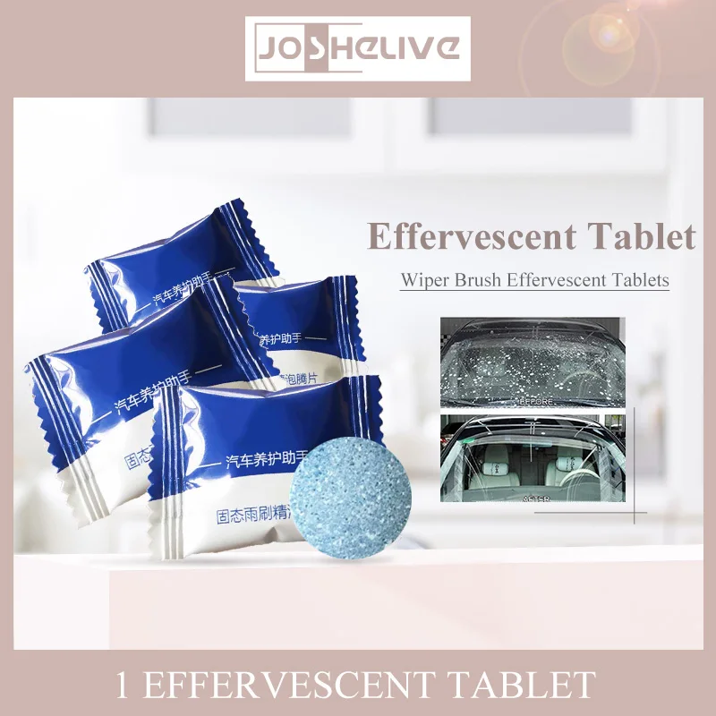 

Deep Descaler Remover Multifunctional Dust Removal Car Windshield Cleaning Effervescent Tablets 4-in-1 Multi-function Universal