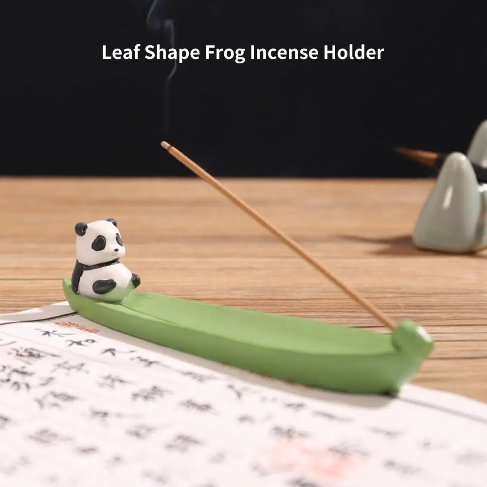 

Cute Fish Incense Stick Holder Clear Texture Resin Ceramics Censer Holder Vivid Frog Incense Holder Household Supplies