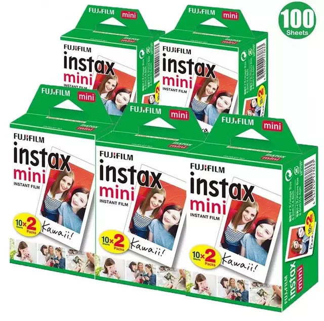 

10-100 sheets Fujifilm Instax mini 8 films white Edge 3 Inch for Instant Camera 7 9 25 50s 70 90 sp-1 sp-2 Photo paper