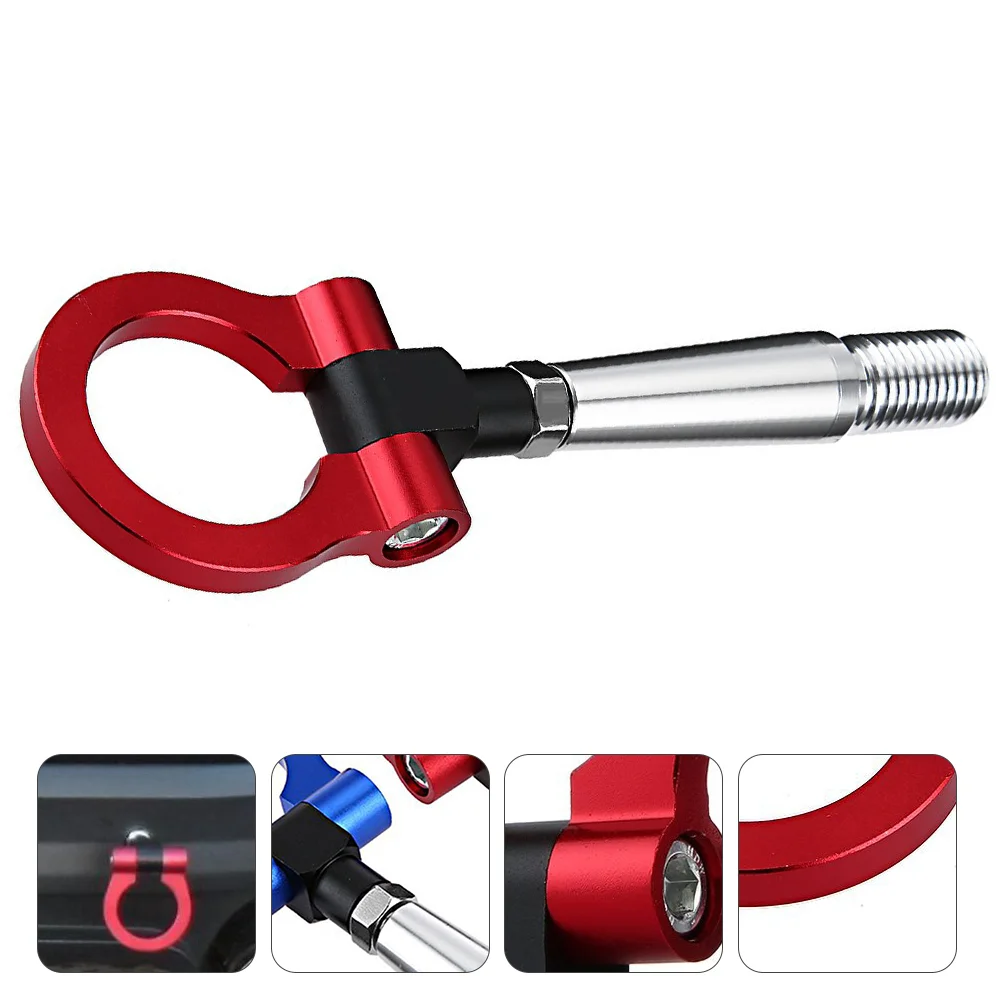 

Tow Hook Front Racing Ring Bumper Universaltrack Screw Auto Rear Trailerhooks Folding Look Stick