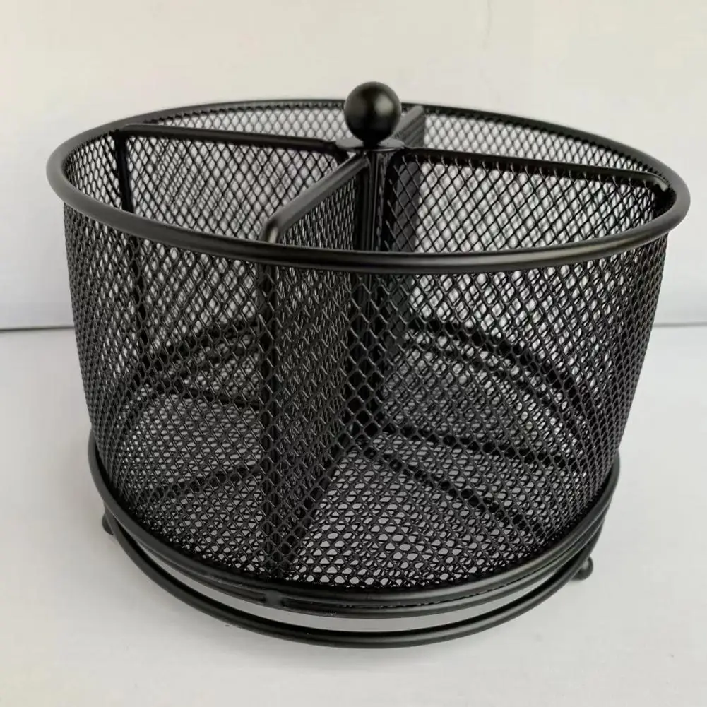 

Convenient Makeup Brush Holder Metal Hollow Design Save Space Fork Spoon Organizer Multipurpose