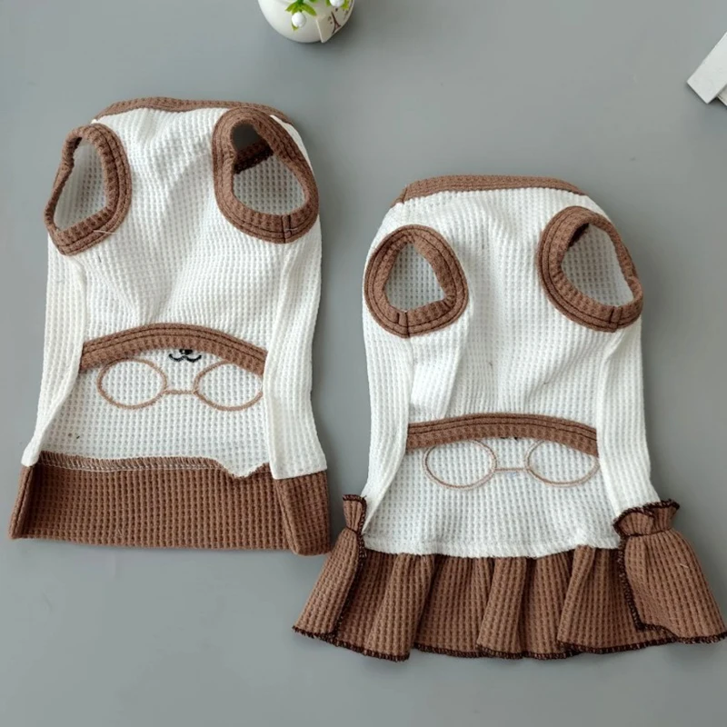 Платье в Корейском стиле для собак тонкая летняя одежда INS маленьких кошек