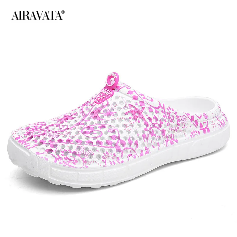 Summer Women's Beach Sandals Wading Clogs Water Shoes Breathable Home Anti-Slip Slippers