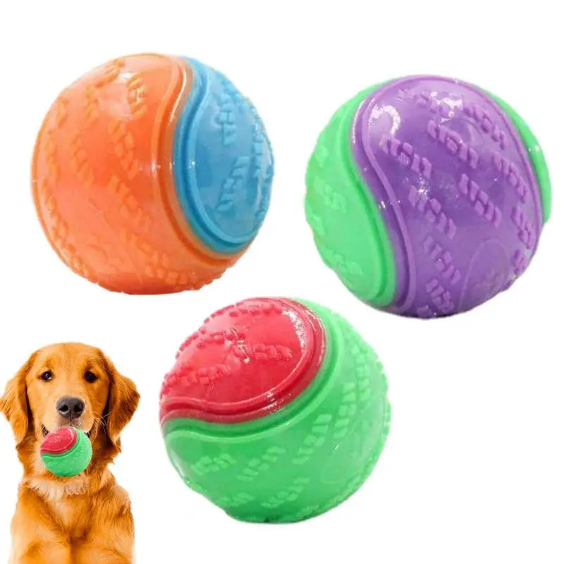 

Squeaky Dog Ball Squeaky Dog Toys For Small Scooby Doo Dog Ball Teeth Cleaning Puppy Chew Toys Pet Training Ball Dog Interactive