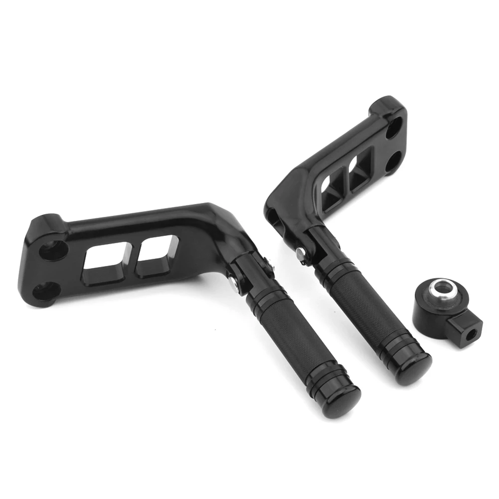 Комплект кронштейна подножки пассажира для Harley-Davidson V-Rod VRSCAW 2007 2008 алюминий черный