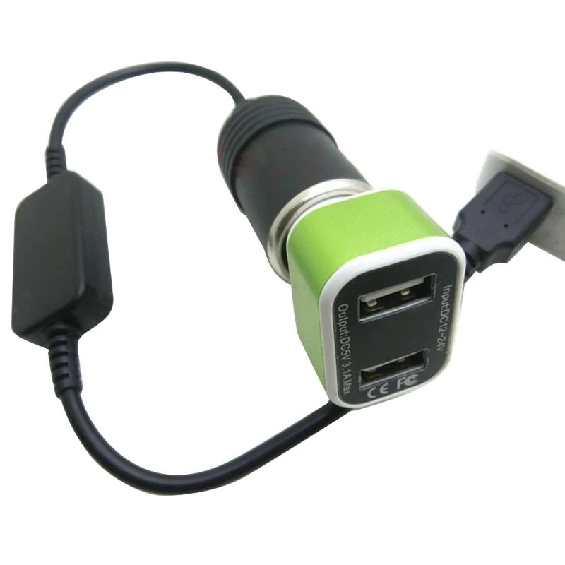 

Portable 5V USB to 12V Car Cigarette-Lighter Socket Male to Female Converter For Car Cigarette-Lighters DVR Dash Camera 40GF