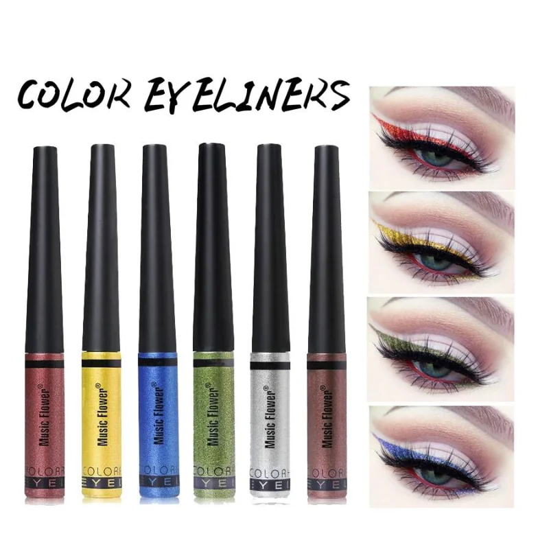 

Glitter Color Liquid Eyeliner Waterproof Eyes Makeup Shimmer Fluid Eye Liner Pencil