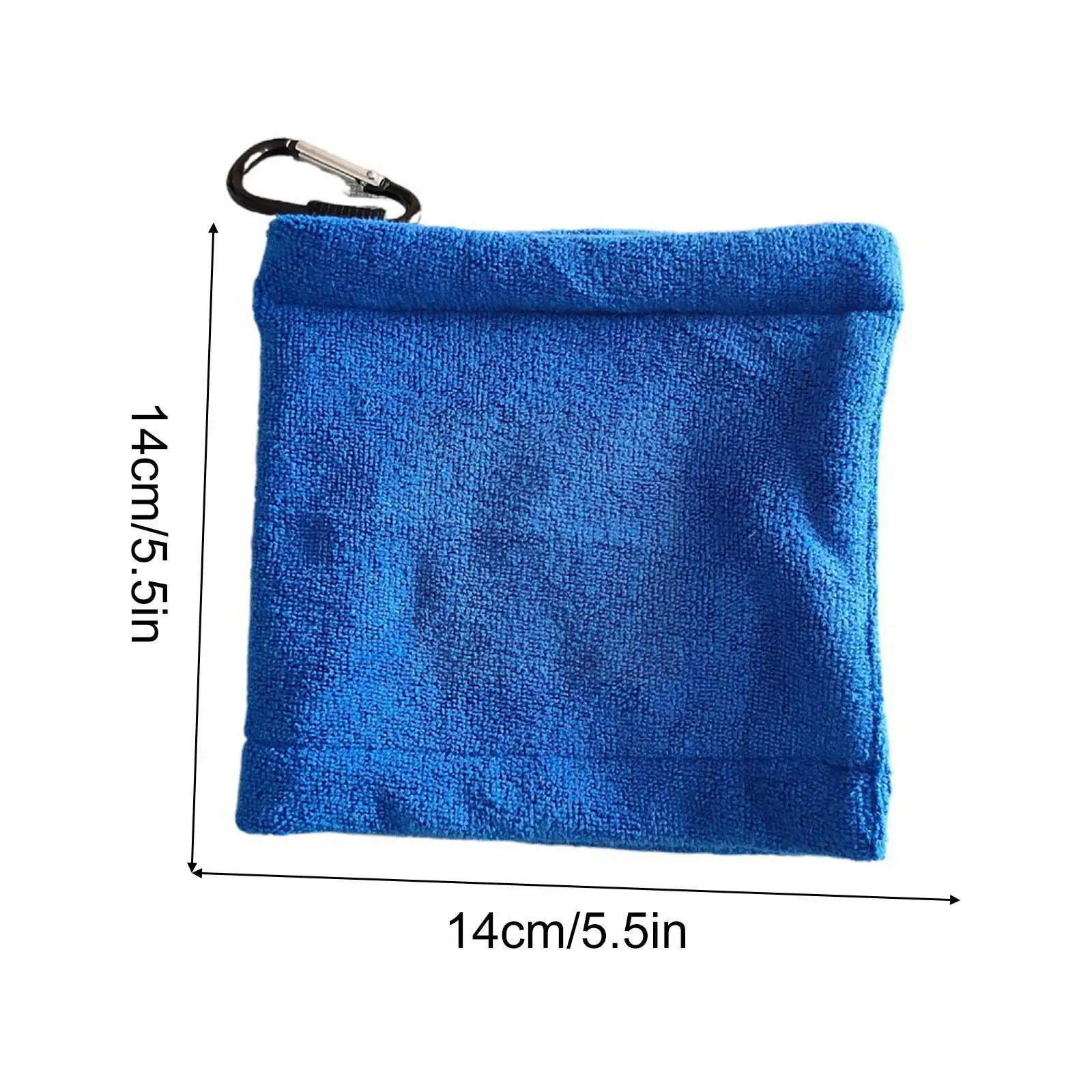 

Microfiber Golf Ball Cleaning Towel with Carabiner Golf Club Head Cleaner Cloth Professional with Hanger Wiping U3Z6