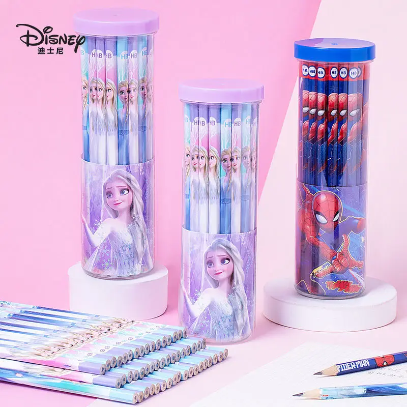 

Disney Mickey Princess Iron man Cartoon HB Pencil Children Drawing Pencils Students Writing Stationery School Supply Kids Gift