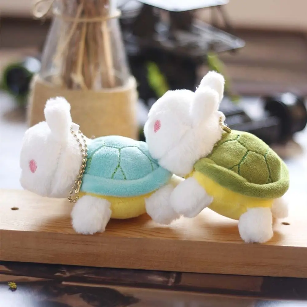 

Doll Pendant Car Key Holder Schoolbag Accessories Key Ring Turtle Rabbit Plush Keychain Bunny Plush Keyring Key Chain