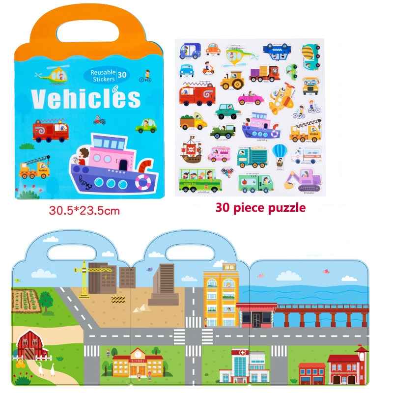 Развлекательная наклейка сделай сам Для малышей книга с реальными фотографиями