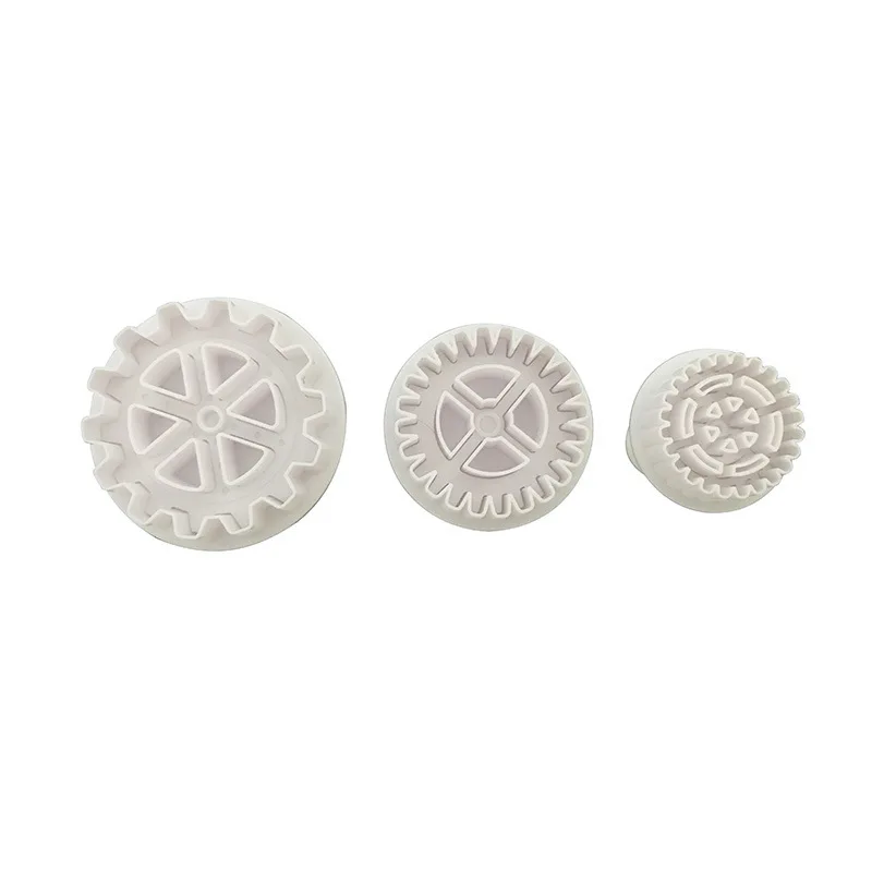 

3Pcs/Set Chocolates Cake Mold Gear Shape Fondant Decorating Sugar Craft Moulds Biscuit Cutter Pastry Kitchen Cookie Baking Tools