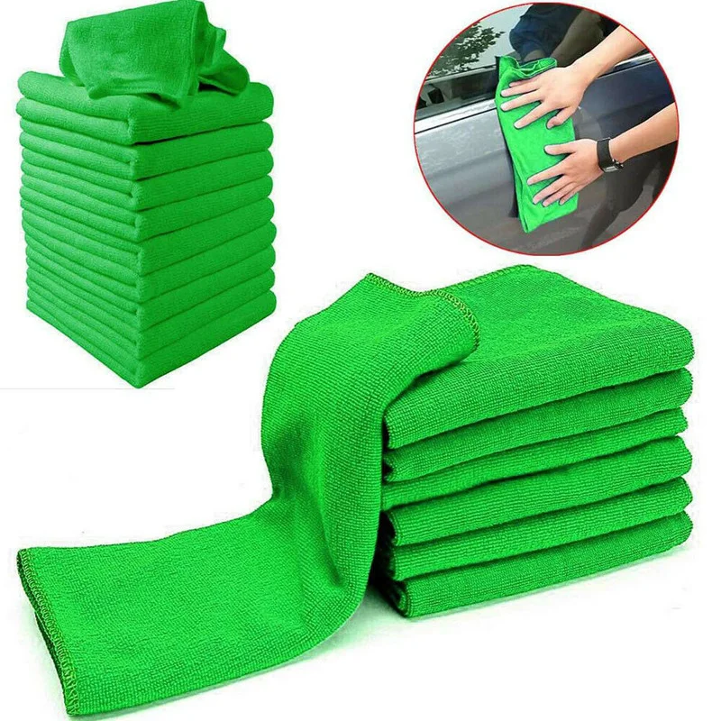 

10Pcs Microfiber Washing Clean Towels Soft Car Detailing Cleaning Towels Duster Cloth Car Wash Drying Towel Auto Detailing