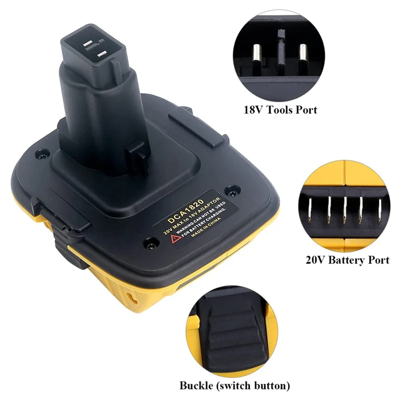 Сменный Адаптер для литий-ионной батареи Dewalt DCB206 DC9098 DC9096