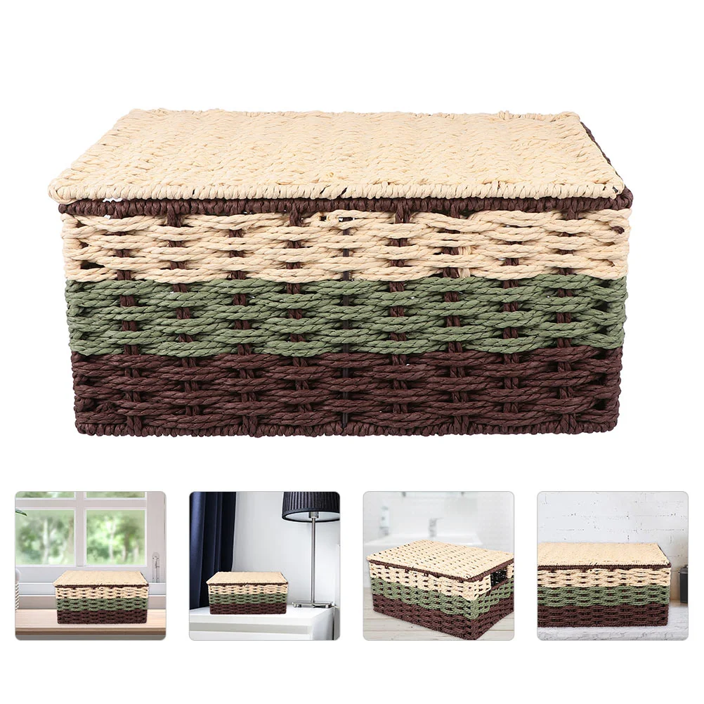 

1pc Basket Planter Bread Serving Basket Sundries Basket Woven Storage Bins Fruit Woven Basket Rattan Storage Basket