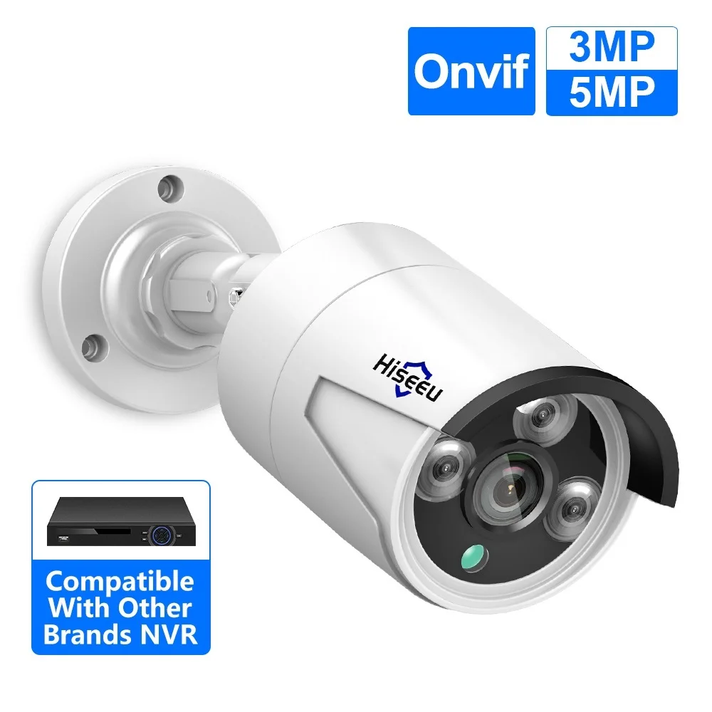 

5MP 3MP Audio IP Security Surveillance Camera POE H.265 Outdoor Waterproof IP66 CCTV Camera P2P Video Home for POE NVR