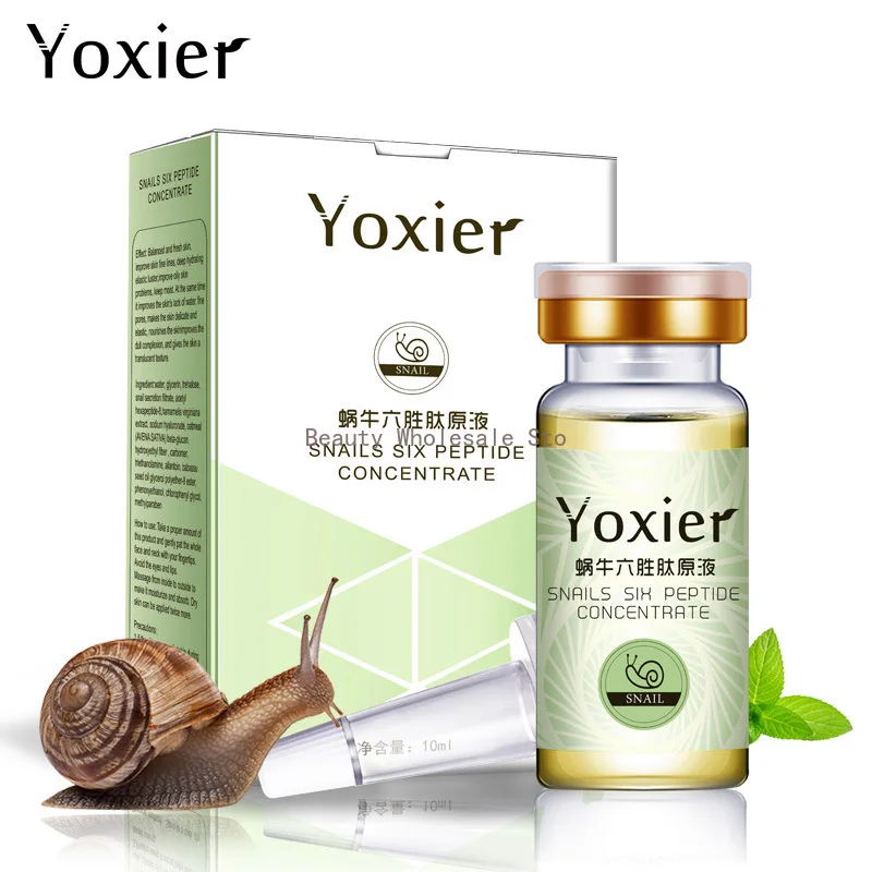 

Yoxier Six Peptides Serum Liquid Hyaluronic Acid Anti-wrinkles Whitening Collagen Face Lift Skin Care Cream Snail Extract Serum