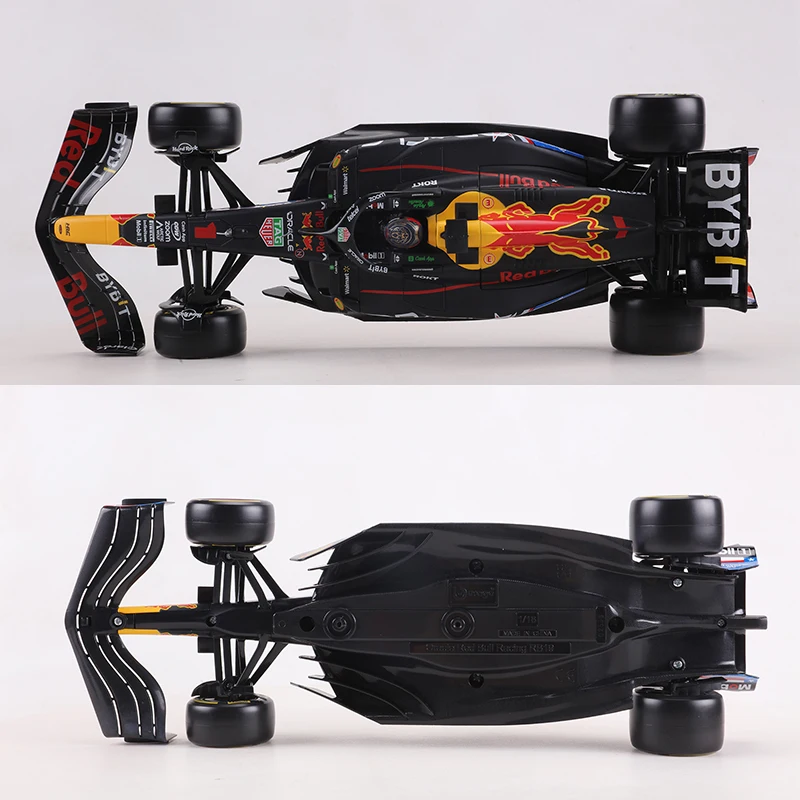 Фото Коллекционная модель автомобиля Burago 1:18 Oracle Red Bull Racing RB19-M.Verstappen №1, литая под давлением, из сплава, люкс, подарок №5