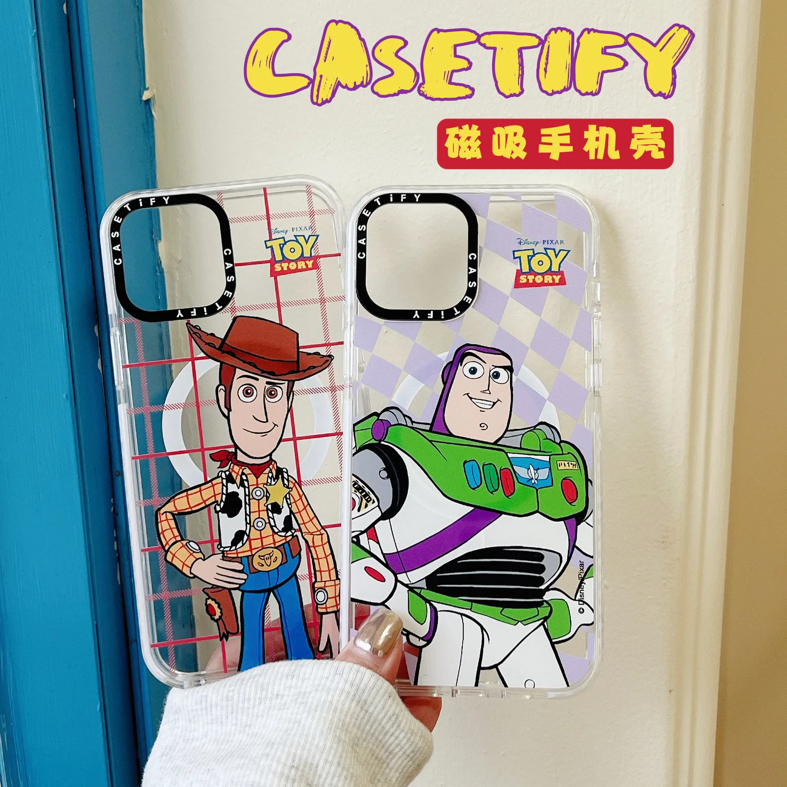 

Disney Toy Story Buzz Lightyear Woody for Magsafe Magnet Phone Case for Iphone 11 12 13 14 Pro Max Plus Clear Hard ShellCasetify