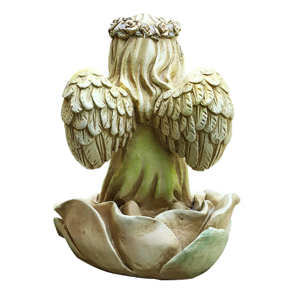 

1Pc Angel Adornment Decorative Yard Artware LED Angel Ornament (Random Style)