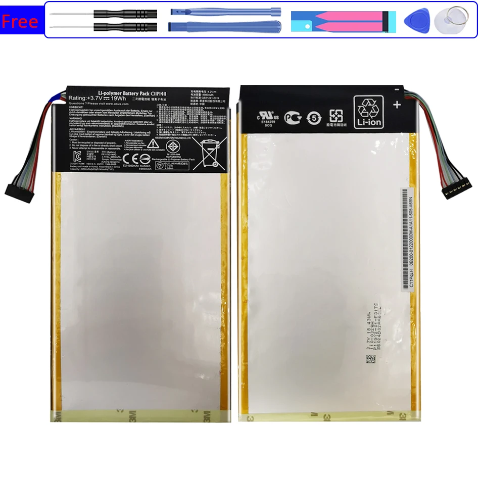 

Аккумулятор C11P1411 C11P 1411 4980 мАч для ASUS MeMO Pad 10 Pad10 ME103K K01E ME0310K ME103