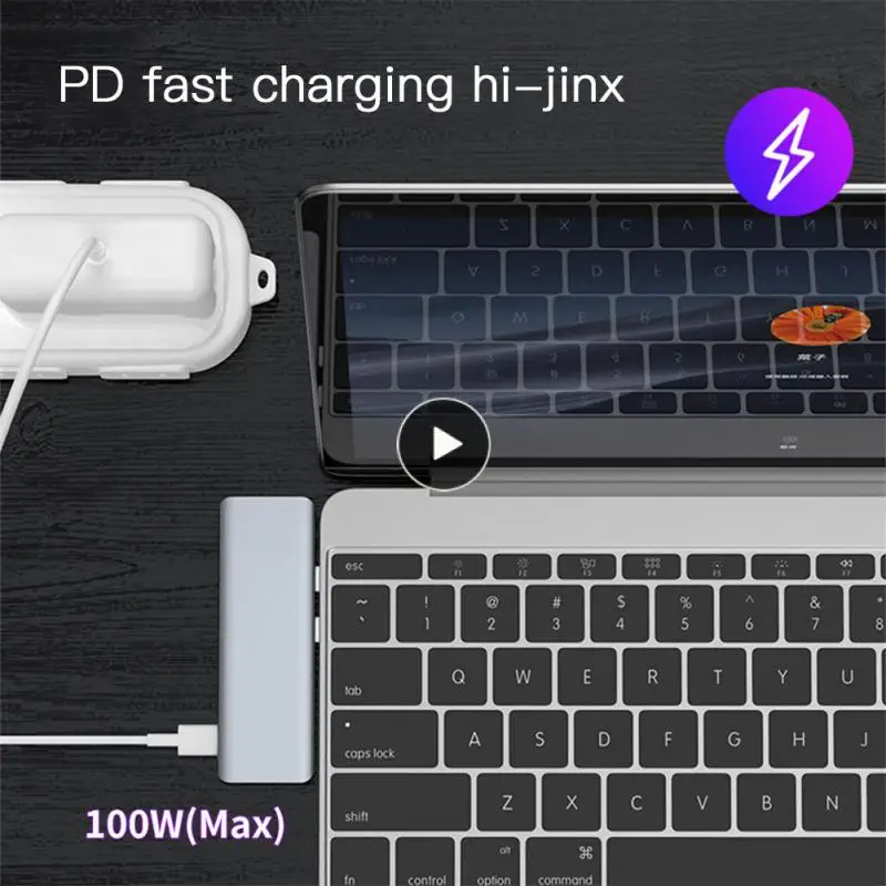 

Aluminum Usb C Hub For Macbook Computer Accessories Type C Hub High Speed Usb2.0/usb3.0 100w Pd Fast Charging Usb-c Hub Mini