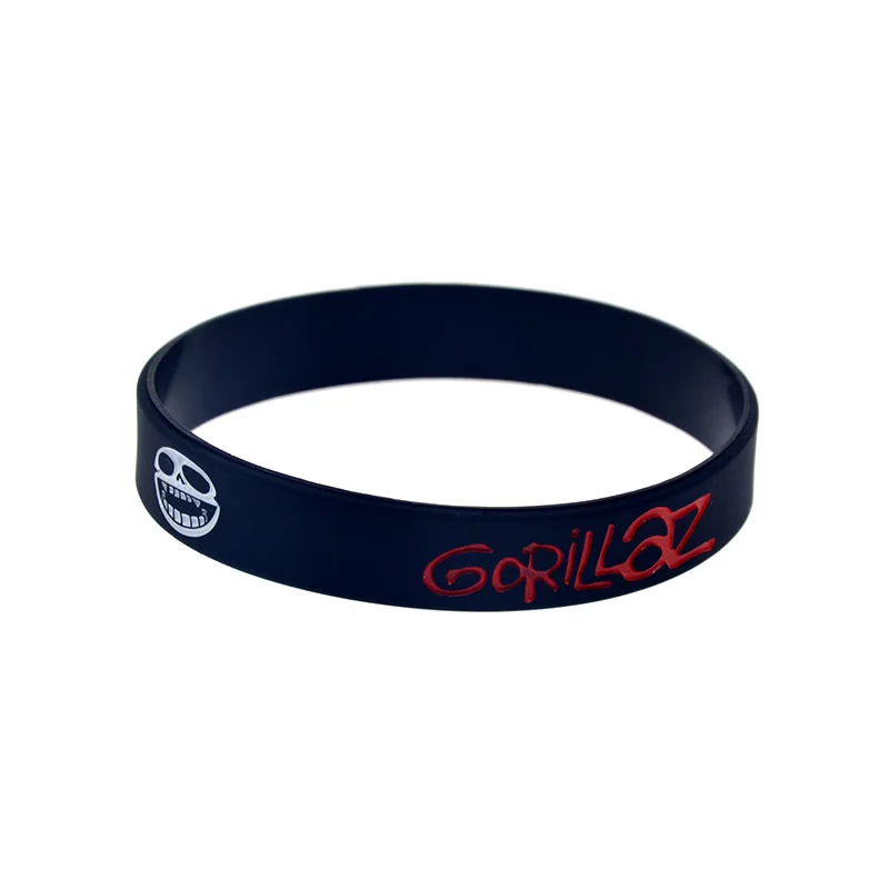

1 шт., черный силиконовый браслет Goralliza, ширина 1/2 дюйма, для музыки, концерта