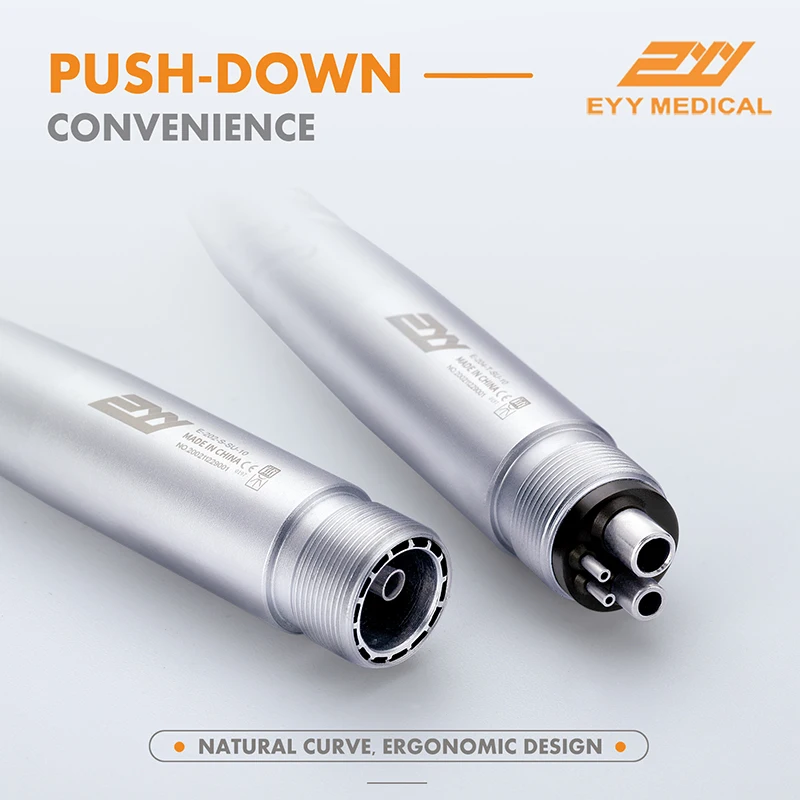 EYY Dental LED High Speed Handpiece Self-powered Air Turbine Dental Handpiece Standard 2/4Holes with a Cartirdge Rotor