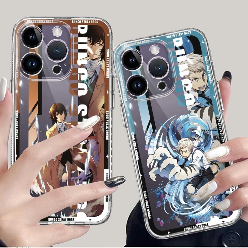 

Японские чехлы с принтом для Apple iPhone 14 Pro Max 12 XR 13 11 Mini X XS 12mini 13mini Bungo Stray Dogs аниме