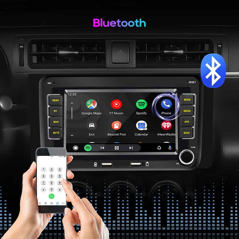 Фото Автомагнитола 2DIN DAB Android для VW Tiguan Touran Caddy Jetta Polo Passat Seat мультимедийный плеер стерео GPS навигация WiFi №3