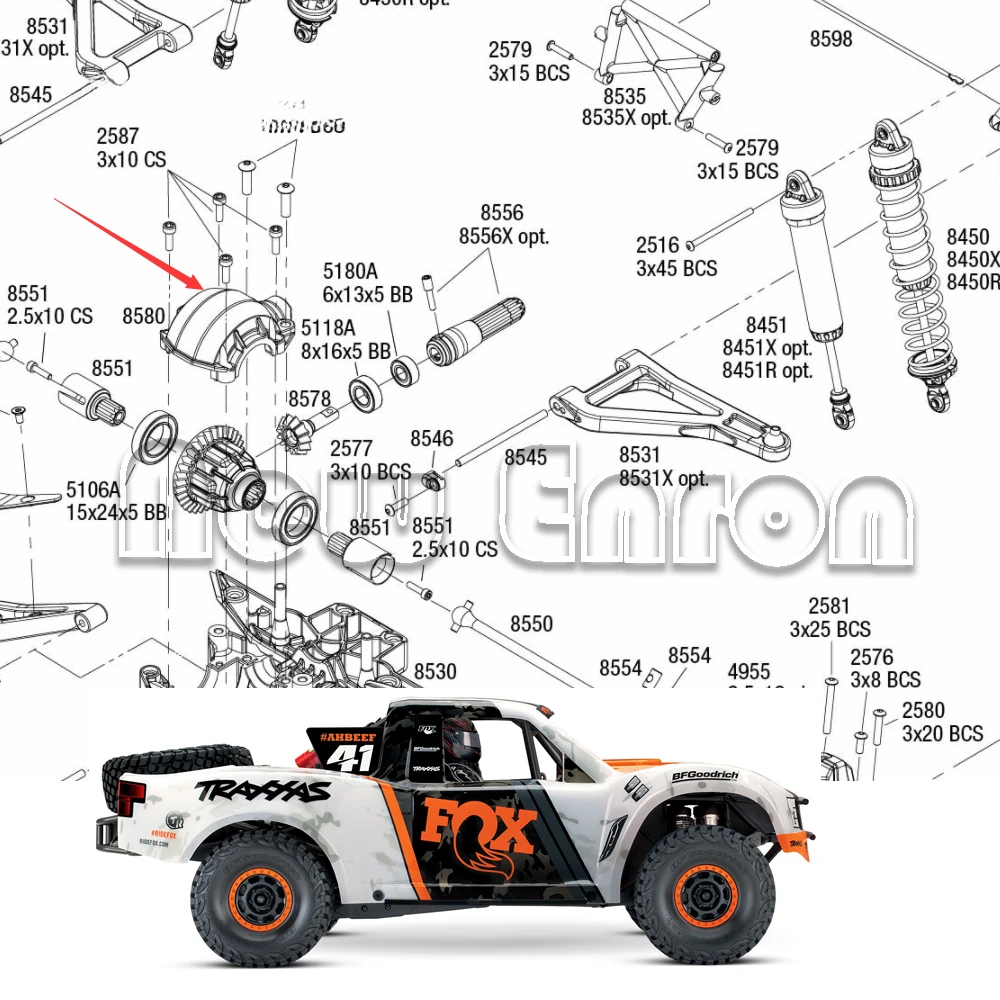 Алюминиевый сплав #8580 коробка передач верхняя крышка шестерни передний