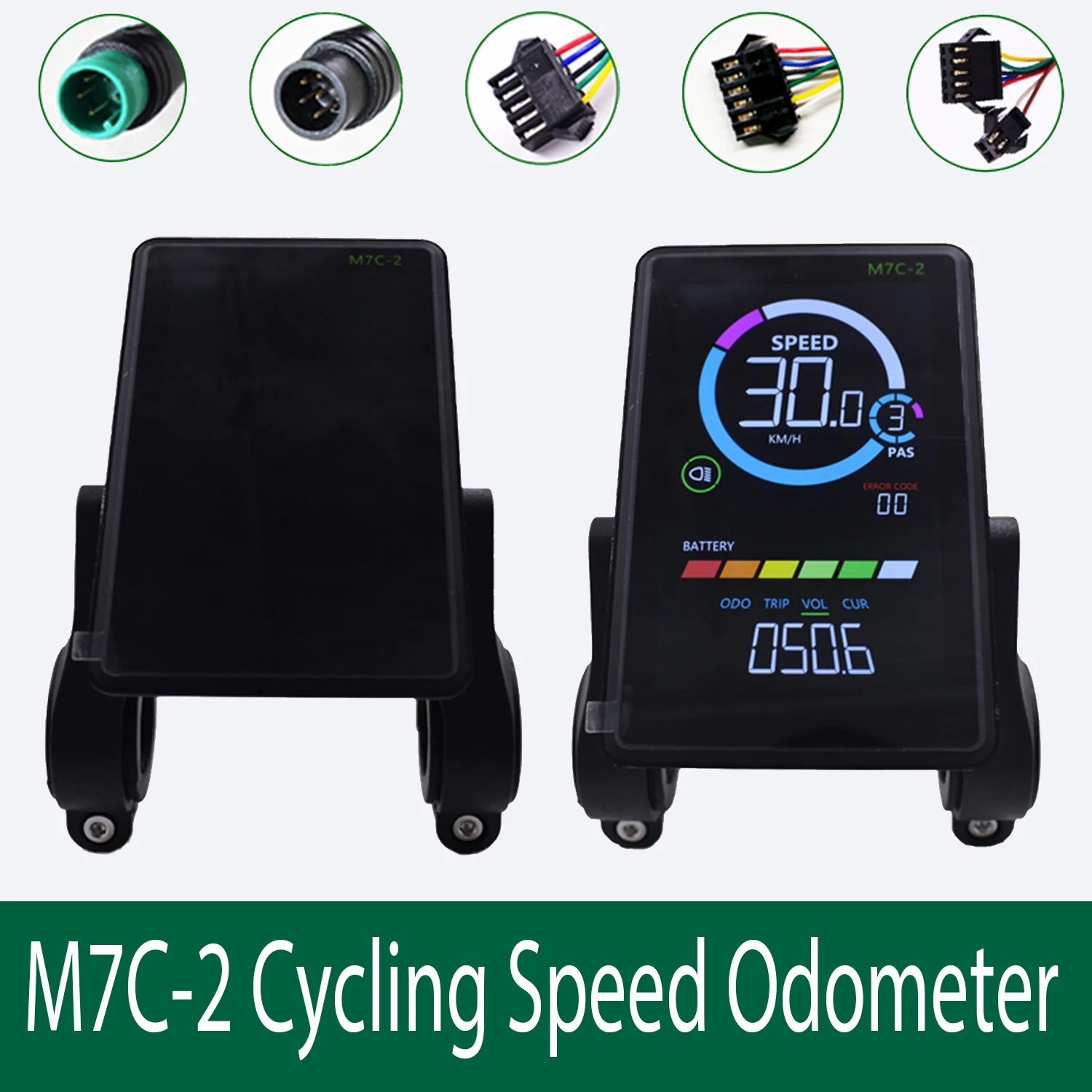 M7C-2 Электрический велосипед UART2 ЖК-дисплей 24 В-60 В E Скутер ЖК-панель с USB UART для