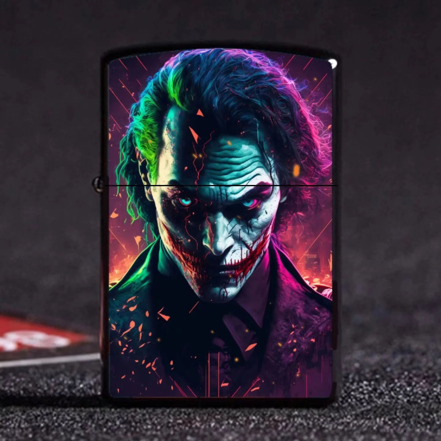 

Overturn Gentleman Clown Windproof Metal Kerosene Lighter