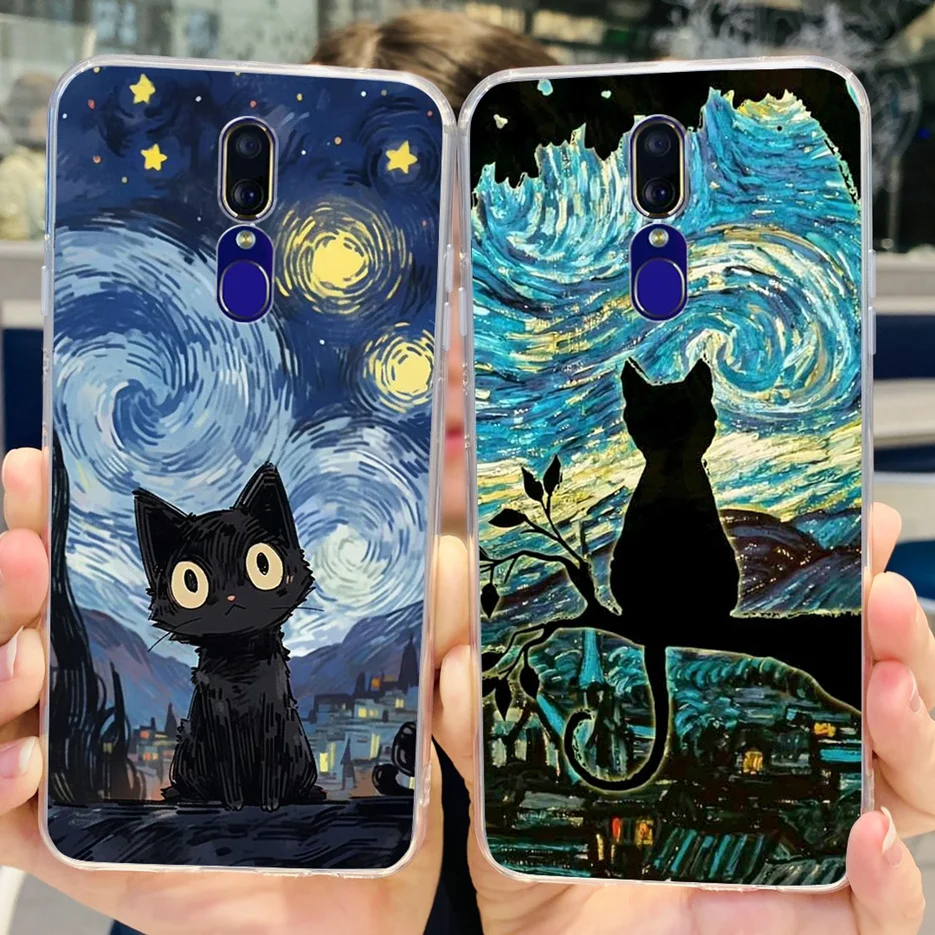 Для Oppo F11 Pro Чехол CPH1969 симпатичная панда мультфильм окрашенный чехол прозрачный